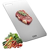 Titanium Cutting Board, Premium Pure Titanium Chopping Boards for Kitchen, Non-Toxic & Dishwasher Safe for Meat, Fruit, and Vegetables (16L*10W)
