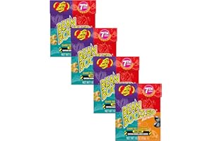 JUST GROWN Jelly Belly Jelly Beans Beanboozled 7th Edition, Weird Flavors Bean Boozled Party Favors, 1.6 oz, Pack of 4