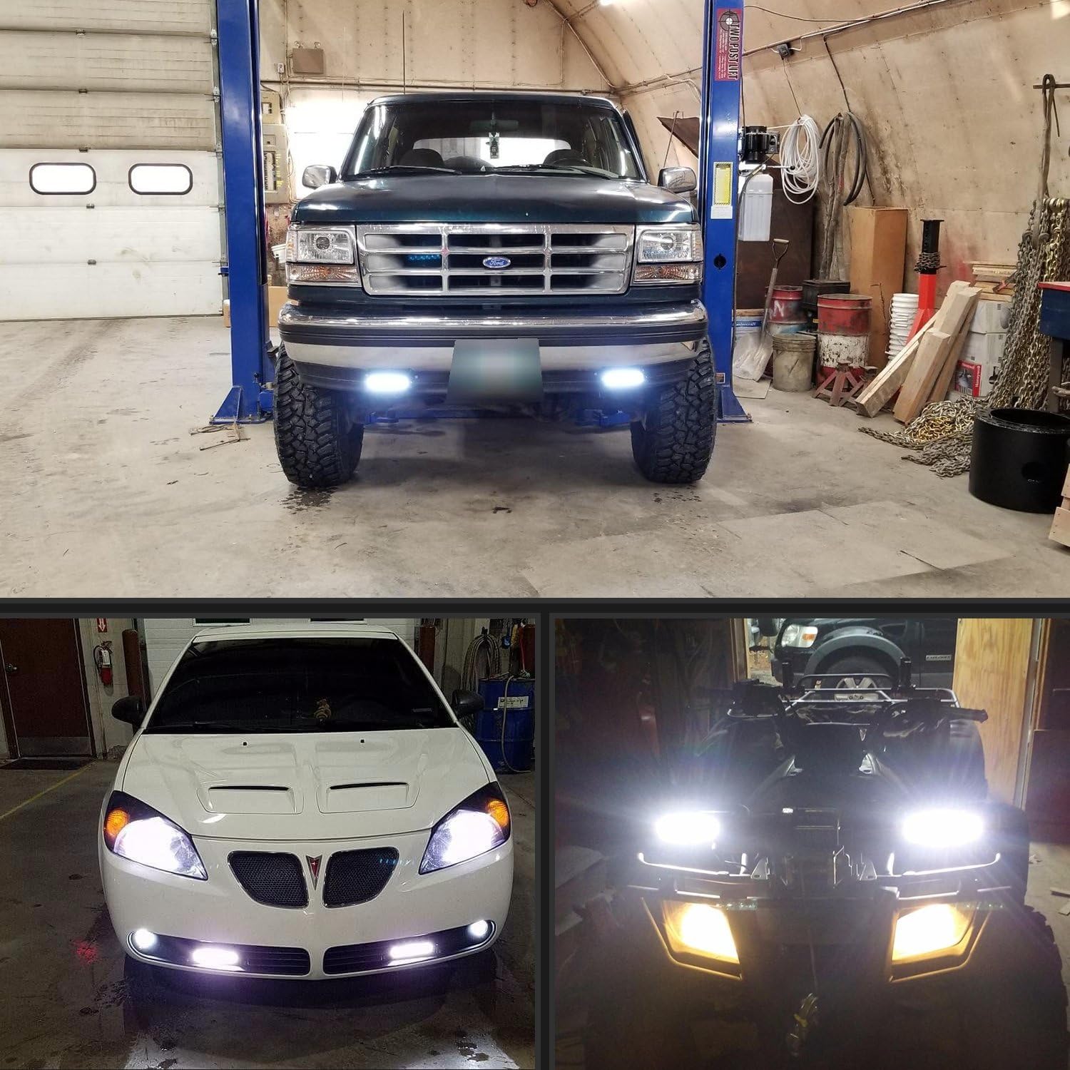 Nilight 40001S-B Bar Super Slim 2PCS 7 Inch 30W Spot Driving Fog 3600LM Single Row Off Road led Lights for Jeep-2 Style Mounting Brackets, 2 Years Warranty: Automotive