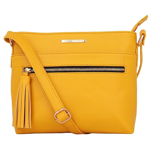 Lapis O Lupo Front Zip Women Sling Bag (yellow)