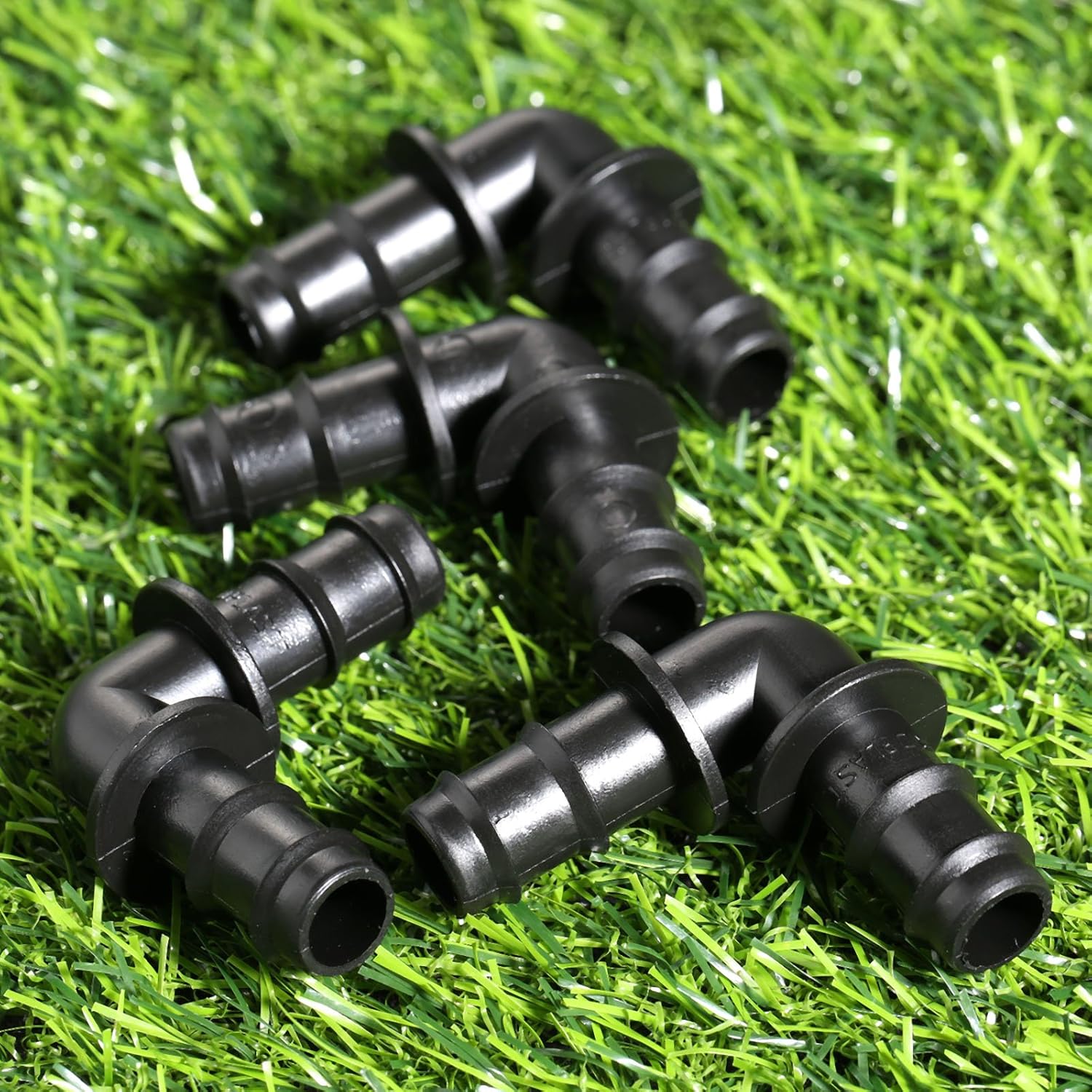 20Pcs 90 Degree Micro Drip Irrigation Pipe Fittings Garden Water Hose