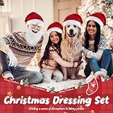 Oerphh Santa Claus Costume Accessory Set Hat Beard Eyebrows Glasses Gloves view 2