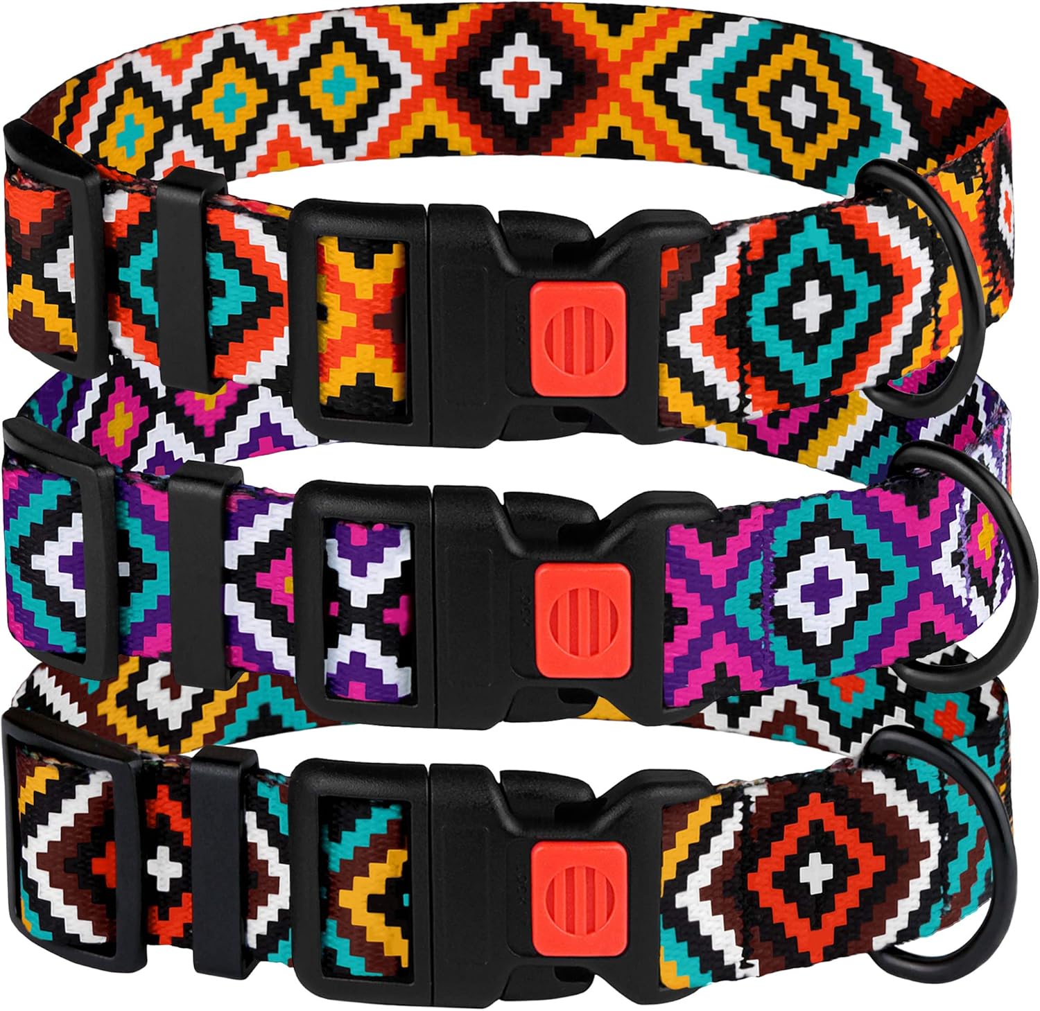 geometric dog collar