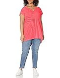 Just My Size Women's Plus-Size Slub Crochet Bib