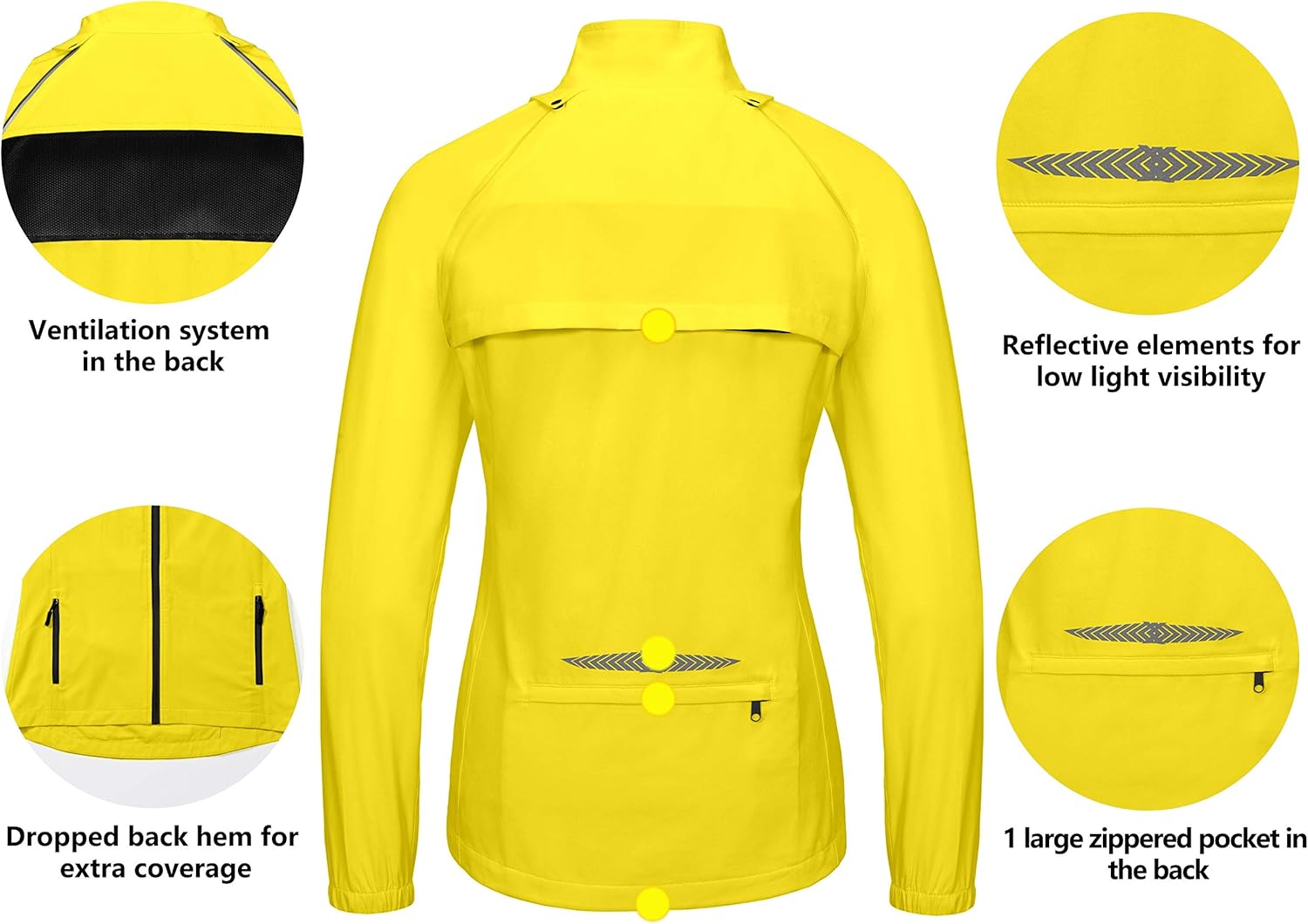 Little Donkey Andy Women's Quick-Dry Running Jacket, Convertible UPF 50+ Cycling Jacket Windbreaker with Removable Sleeves : Sports & Outdoors