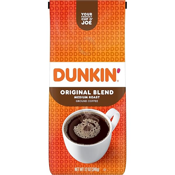 DUNKIN’ ORIGINAL BLEND MEDIUM ROAST GROUND COFFEE, 12 OUNCE