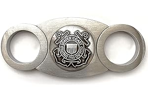 CIGAR CUTTERS BY JIM US Coast Guard Cigar Cutter – Double Guillotine Blades – in Gift Box