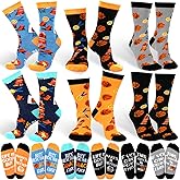 Glitopper 6 Pairs Basketball Socks Gift for Basketball Lover Coach Men Women Teen Coach Appreciation Gift Thank You Gifts for Christmas Ball Fans Gifts