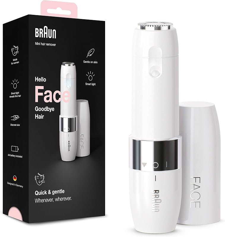 Face Epilatore Viso Donna con Rifinitore di Precisione, FS1000 Bianco