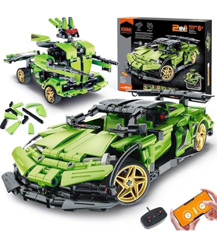 Amazon.com: Qihui Mechanical Master R/C Block Car 2-In-1-Blue