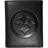 Siskiyou Sports NFL unisex Embossed Leather Tri-fold Wallet