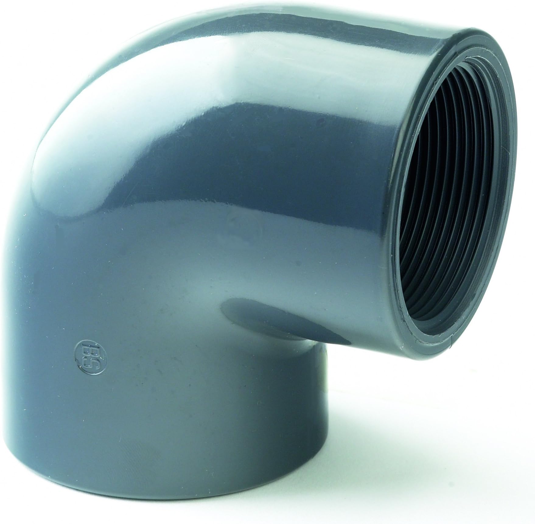 PVC 90 Degree Elbow Plain/Threaded (BSP) 50mm x 1 1/2"