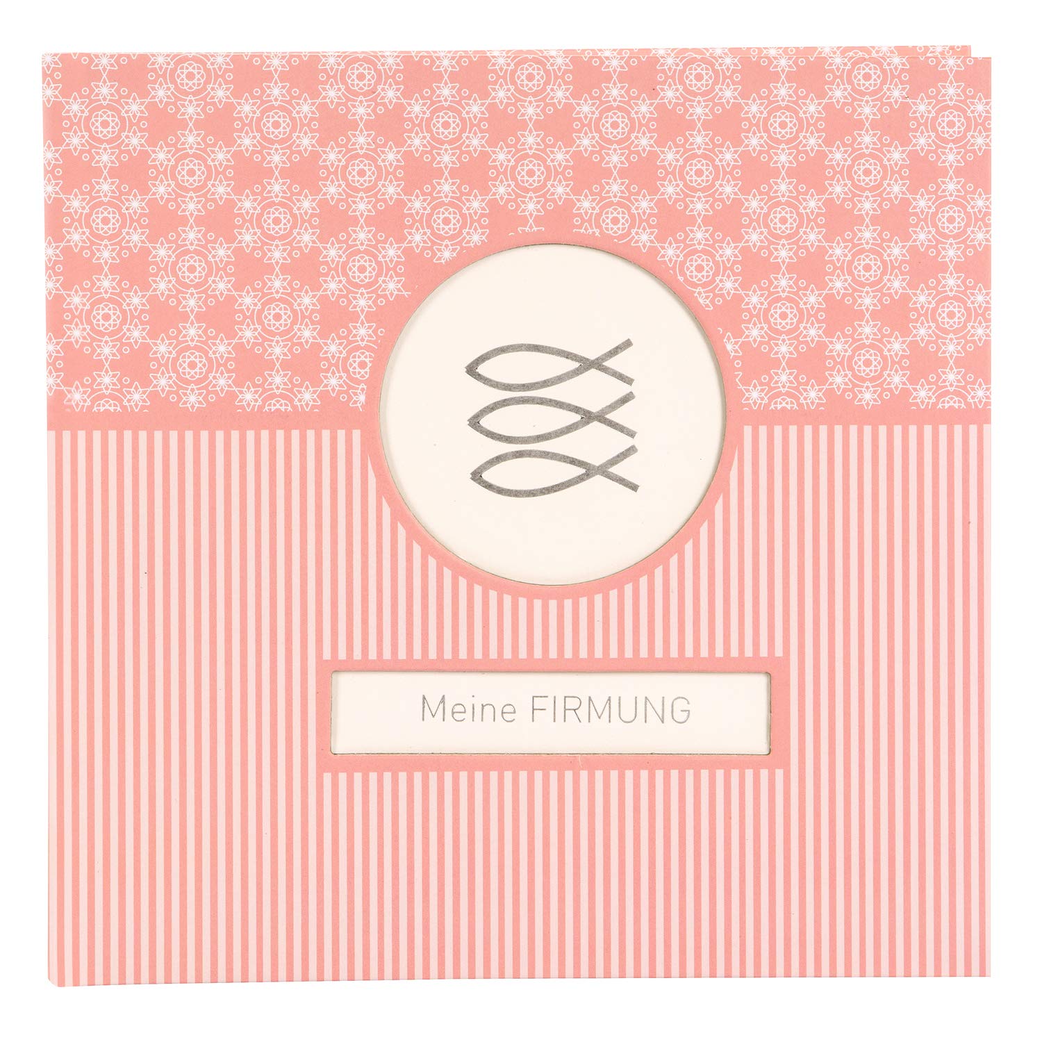 goldbuch Mandala Photo Album 25 x 25 cm 60 Pages Art Print White/Coral 03, Weiß/Koralle, 3 945