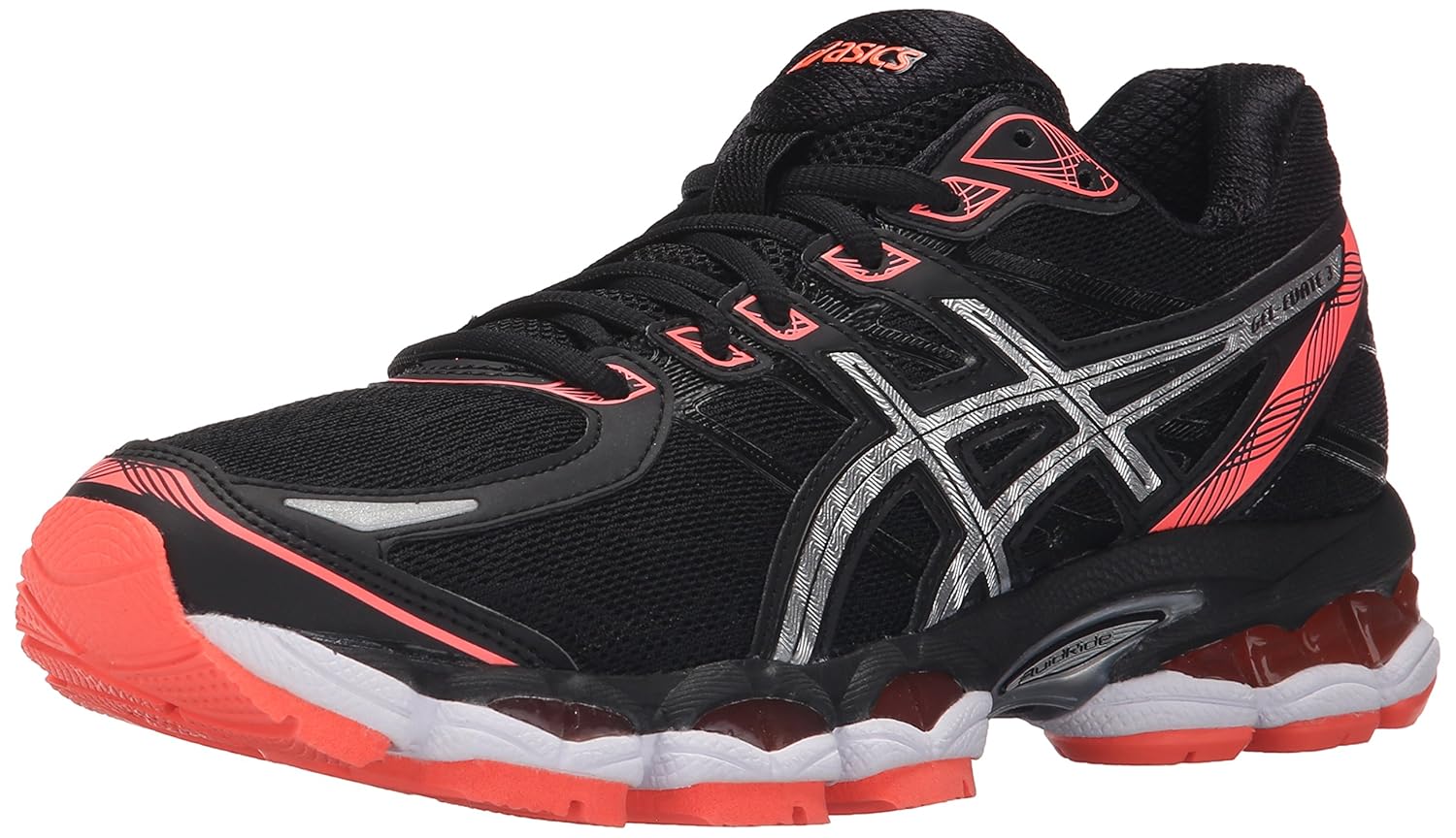 Buy ASICS Women�s GelEvate 3 Running Shoe Black/Silver