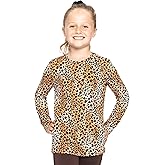 STRETCH IS COMFORT Girls Print Classic Crew Neck Short and Long Sleeves Tee Shirt | Soft Everyday Basic Top | 2T–16