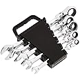 Amazon Basics Ratchet Wrenches Set, Flexible Metric Flex Head, 5-Piece