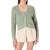 The Drop Womens Sari Cropped Button-Front Cardigan