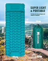 AKSOUL Camping Sleeping Pad 10cm Self Inflating Mat Single & Connectable view 5
