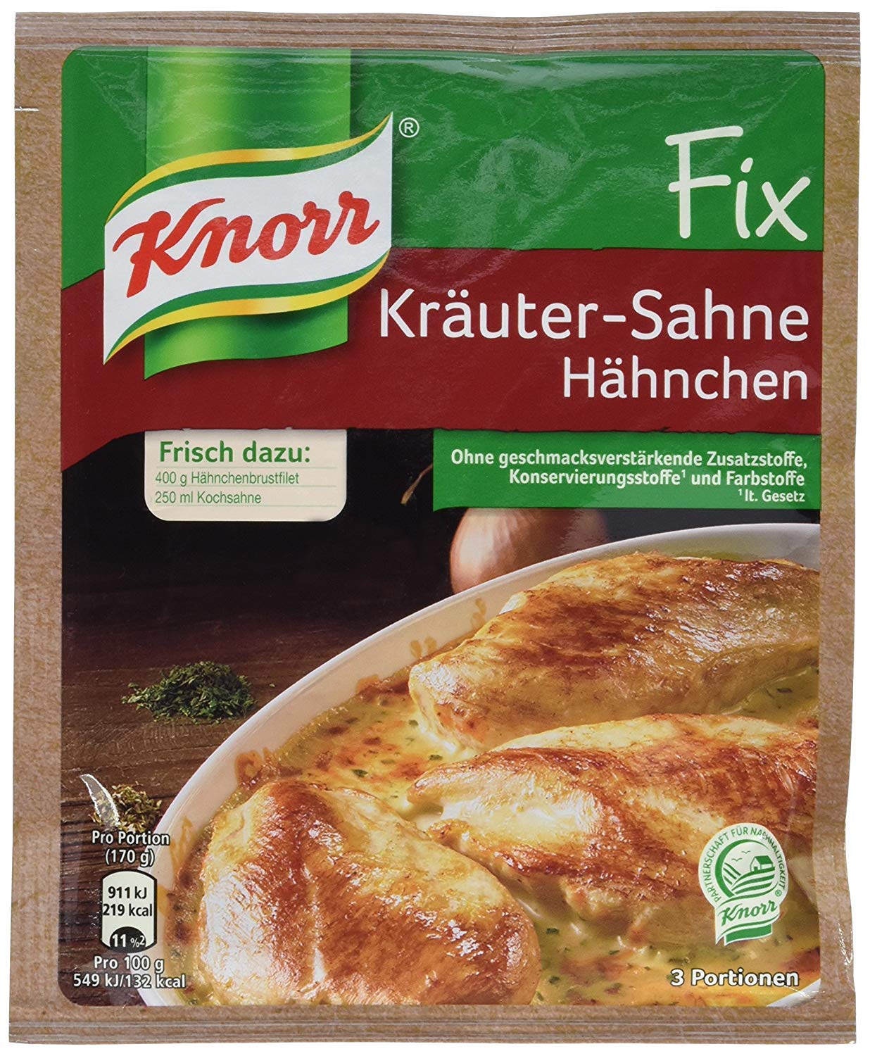 Knorr Fix for Kräuter-Sahne-Hähnchen Herb Cream