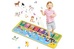 Tsomtto Floor Piano Mat for Toddlers 1-3 with 34 Music Sounds Educational Baby Musical Toys Toddler Toys Age 1-2 Sensory Inte