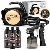 Norvell M1000 HVLP Spray Tan Machine and Gun Kit with 3 Tanning Solutions | Includes Tuscan Plus, Venetian &amp; Dark Solutions 8 oz &ndash; Professional Airbrush Tanning System with Norvell University Training