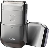 Electric Razors for Men Face - Compact Travel Electric Foil Shavers for Mens Bald Head - Small Portable Face and Head Shavers IPX7 Waterproof Wet and Dry, Dual-Action Blades and USB-C Rechargeable