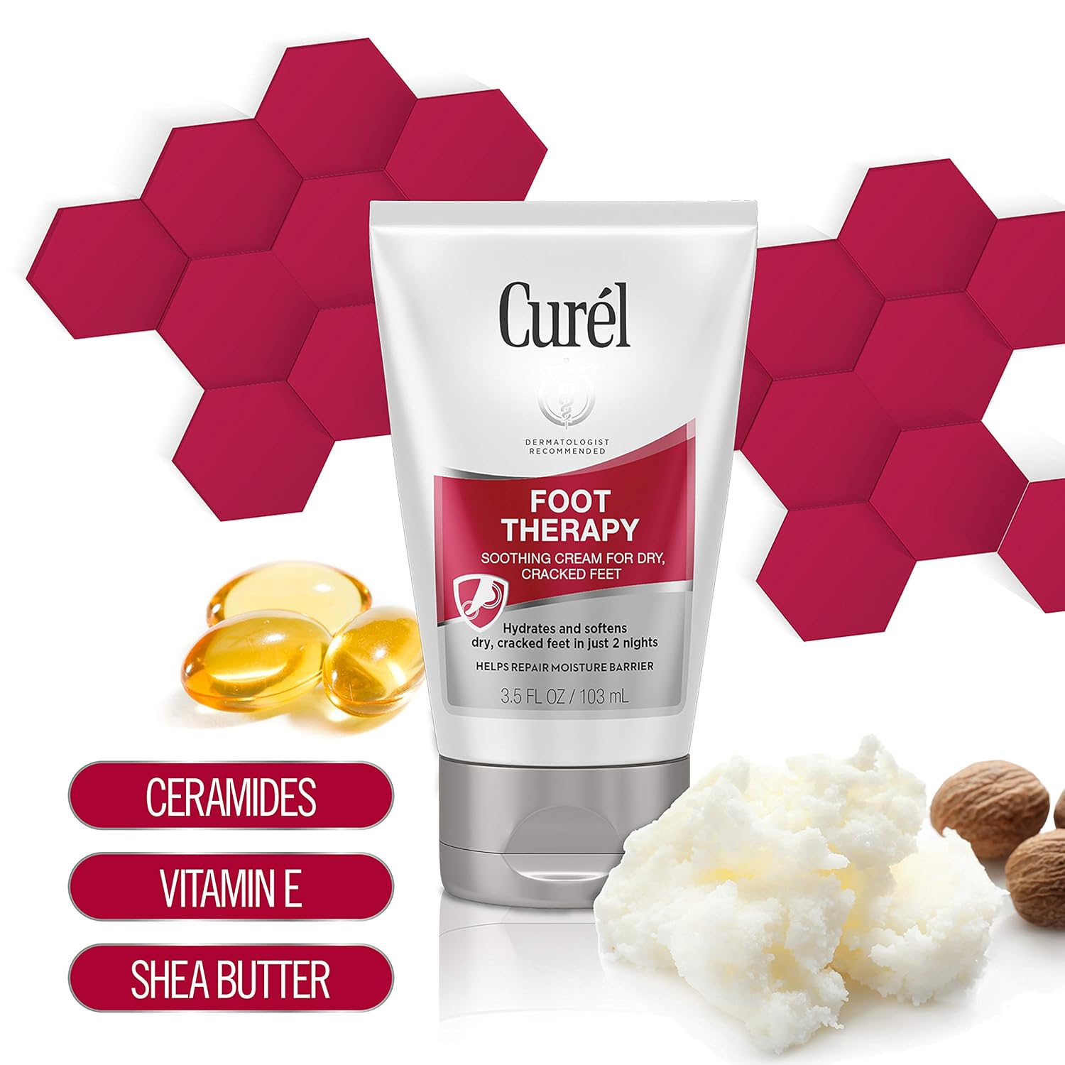 Curel targeted therapy deep-penetrating foot Cream 3.5floz (019045115686)