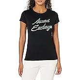 Armani Exchange Women's Logo Tee, Black, Small