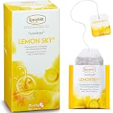 Ronnefeldt Teavelope Lemon Sky Fruit Tea Bags, Caffeine Free, 25 Ct | Apple, Lemongrass &amp; Lemon Peel, Lemon Flavor, German, Hot or Iced, Individually Wrapped, 25 Count, Pack of 1