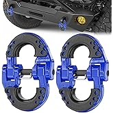 Nilight Safety Chain Connector Link, 1/2In Tow Hitch Hammerlock Coupling Link, 2 Pack Forged Steel Tow Chain Connector for Chain Link/Recovery Rope Link/Shackle, 12000 lbs Load Limit, Blue