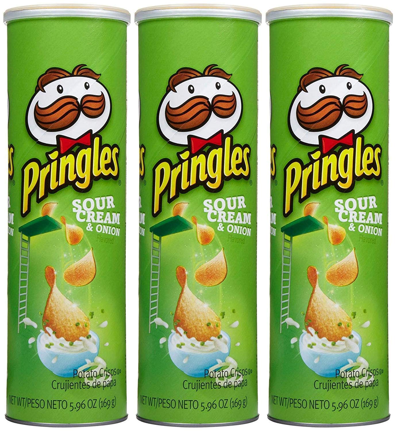 Pringles Chips Sour Cream & Onion 5.96 oz 3 pk