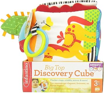 infantino big top discovery cube