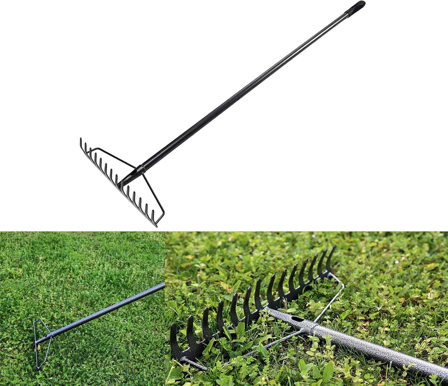 Old Tjikko Soil Rake,Garden Rake Heavy Duty,Rake Gardening,Landscape ...