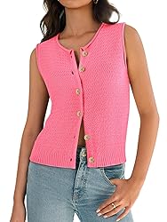 Yousify Sweater Vest for Women Spring Summer Tank