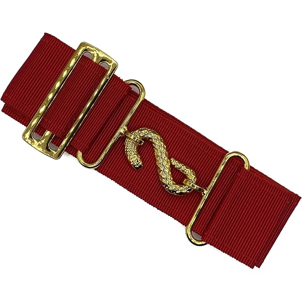 8877 Masonic Apron Belt Extender Multi Color Quality Polyester With Metal Masonic Apron Belt Extenders Masonic Apron Belt Extender  main image 4