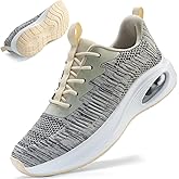 ZYEN Wide Toe Box Shoes Women Air Cushion Road Running Shoes Extra Wide Width Sneakers Arch Support Gym Athletic Tennis Sneakers Lightweight Breathable Walking Shoes