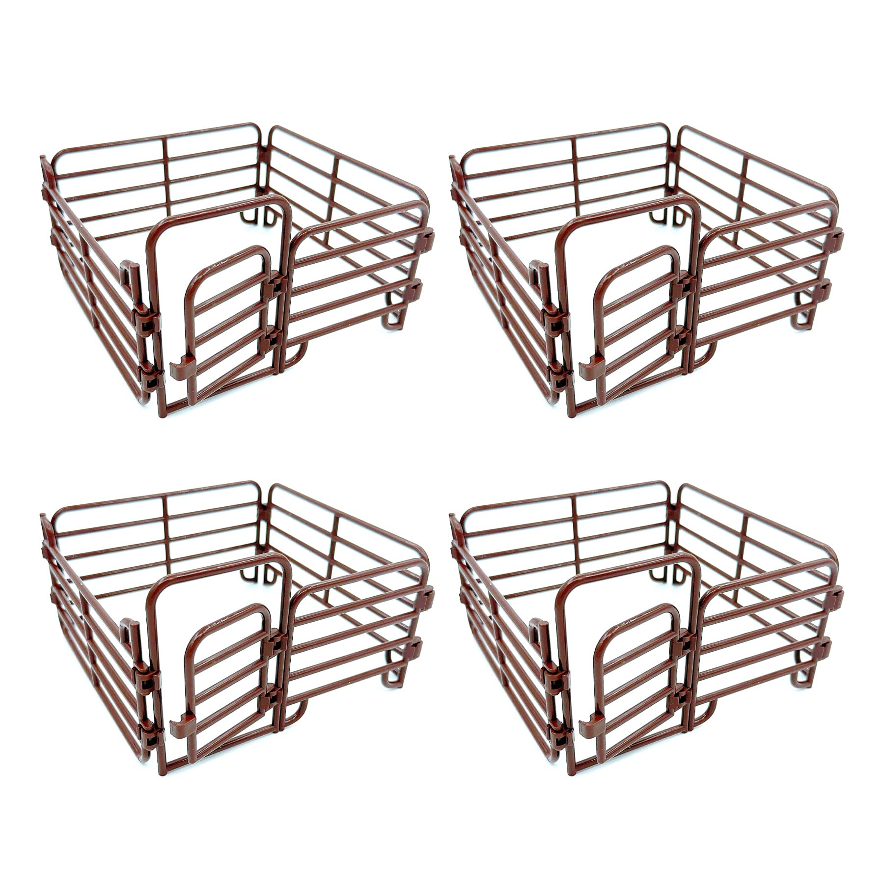 YeahBoom Horse Fence, 16 Pcs Toy, ABS Plastic Farm Fence for Barn, Early Education Gift, Micro Landscape Decoration