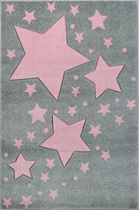 Tapis Pour Enfant Kids Love Rugs Starline Grisrose 100x150