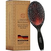 Since 1869 Hand Made In Germany - Nylon and 100% First Cut Boar Bristle Brush Suitable For Normal to Thick Hair - Gently Deta