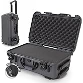 NANUK 935 Hard Case with Cubed Foam – Waterproof Protective Equipment Case with Wheels, 22” x 14” x 9” – Dustproof and Impact Resistant, Airline Carry-On Approved – Graphite