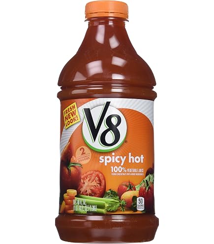 Amazon.com : V8 Spicy Hot Vegetable Juice, 46 Ounce (Pack of 6