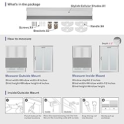Boolegon Day Night Cellular Shades Cordless