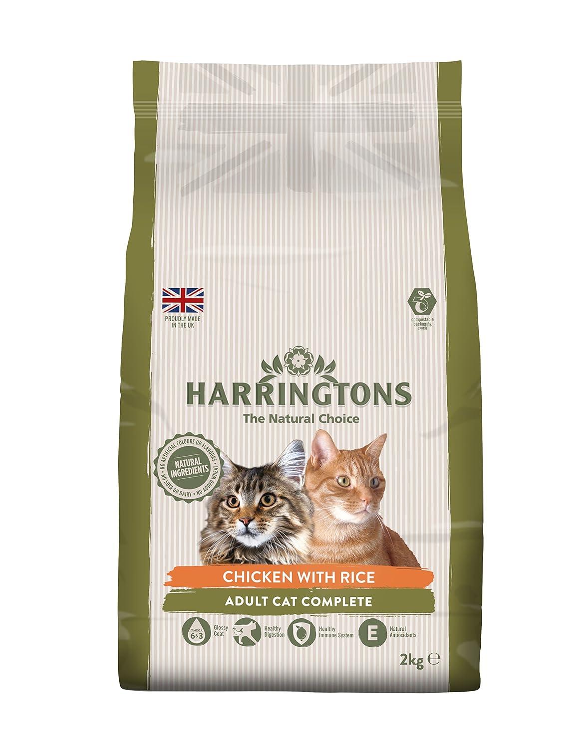 Harringtons Complete Cat Food Chicken 2 kg Pack of 4 Amazon.co