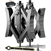 PAULINN Camper RV Wheel Chock Stabilizer 2 Sets for Travel Trailers Heavy Duty X Chocks Fits 3.5" to 12" Wheel Gaps