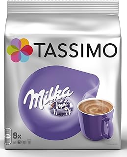 Tassimo Kapseln Milka, 40 Kakao Kapseln, 5er Pack, 5 x 8 Getränke