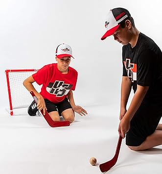 Hockeyshot Knee Hockey Set Mini Hockey Sticks Mini Hockey Nets