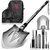Tyger Auto Folding Shovel TG-SV8U3217 Military Heavy Duty Survival Shovel 16-in-1 Multitool Compact Camp Shovel with Bag for Camping, Hiking, Off-Roading, Outdoor, Tactical, Emergency