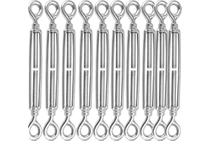 MAHIONG Turnbuckle, Stainless Steel Turnbuckles Hardware for Tensioning Cable Wire Rope