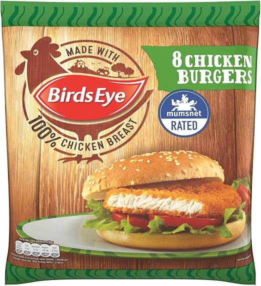 Birds Eye 8 Chicken Burgers 400g Frozen Amazon co uk Grocery
