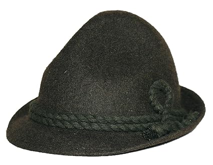 Trachtenhut Loden Hut grün Fischer Trachten Lodenhut Dreispitz für Herren Damen Bergsteiger Förster Jäger Wandern Jagd Tracht